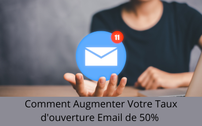 Taux d’ouverture Email – Comment l’augmenter de plus de 50% – Les Secrets des Top Prospecteurs